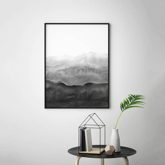 Amazon.com: NANKAI Hand-painted black and white wall