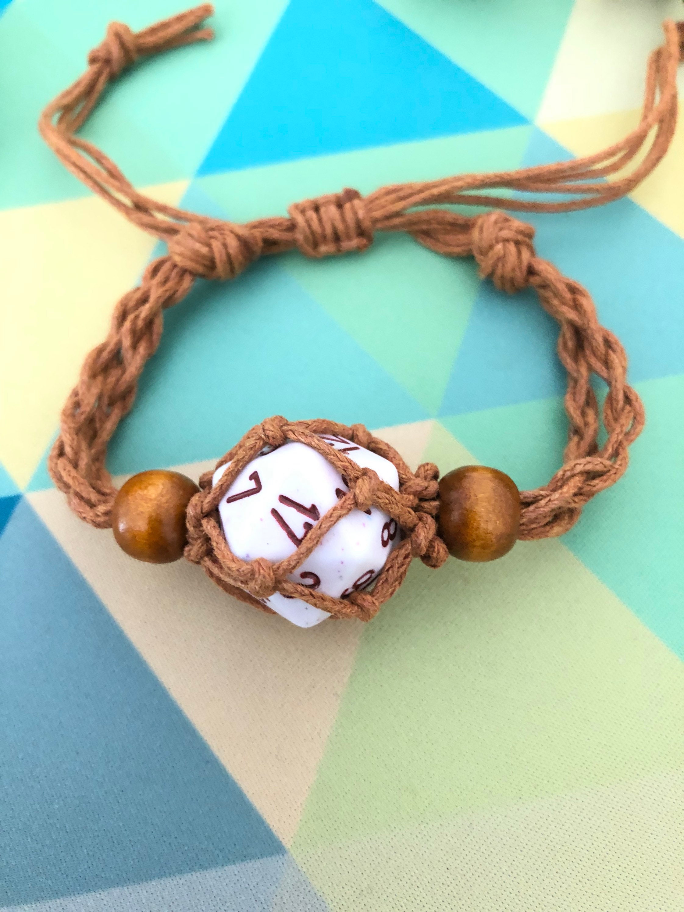 Dungeons and Dragons Lucky Dice Keeper Bracelet With Dice Etsy