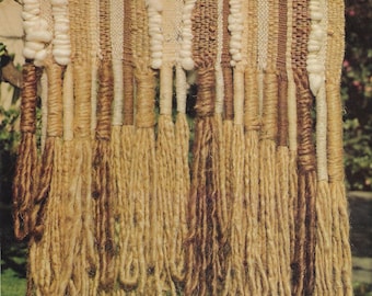 1977 Vintage Easy to Weave Wanddekorationen Digitales Muster - Earth Essence