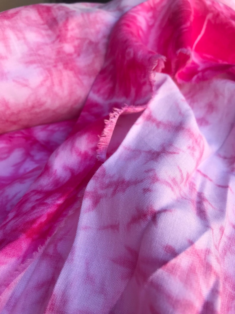 Tie dye Rayon Challis Fabric. challi fabric by the yard Etsy