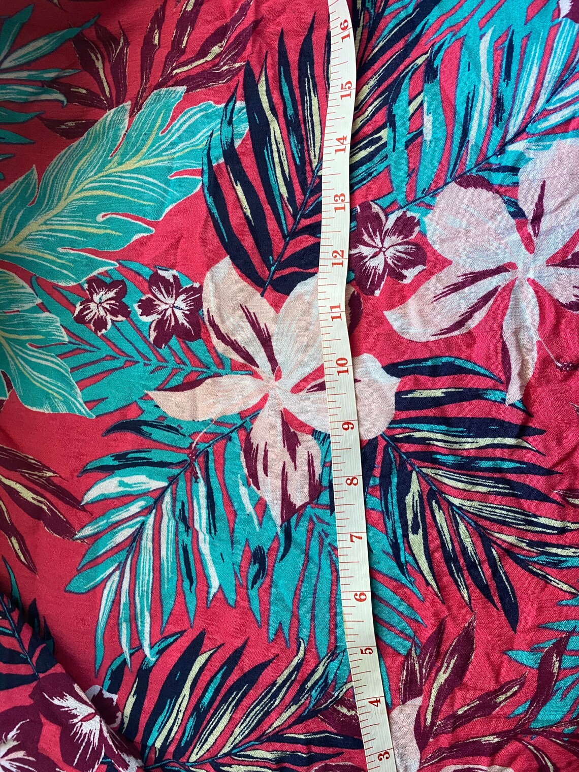 Pink Hawaiian Print Crinkle Rayon Fabric by the yard / Rayon | Etsy