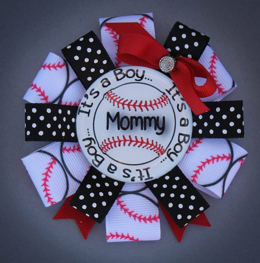 Baseball Mommy to Be Corsage, Sports Mommy Corsage, Baseball Mommy to Be Pin, Baseball Baby Shower Corsage, Baseball Baby Shower Pin, Shower