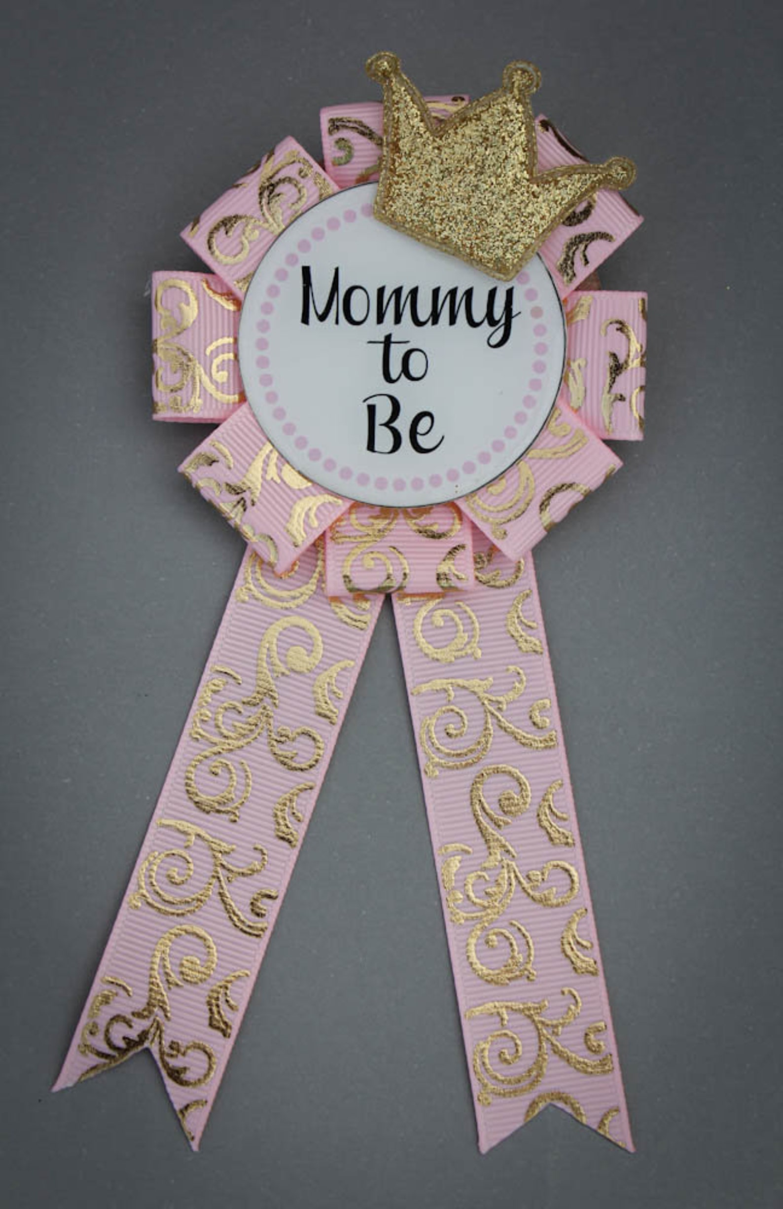 Mini Sized Pink and Gold Mommy to Be Pin Mommy to Be Corsage - Etsy