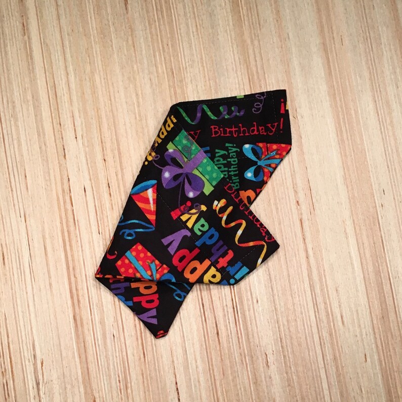 Birthday Over the Collar Pet Bandana Party Cat and Dog Scarf