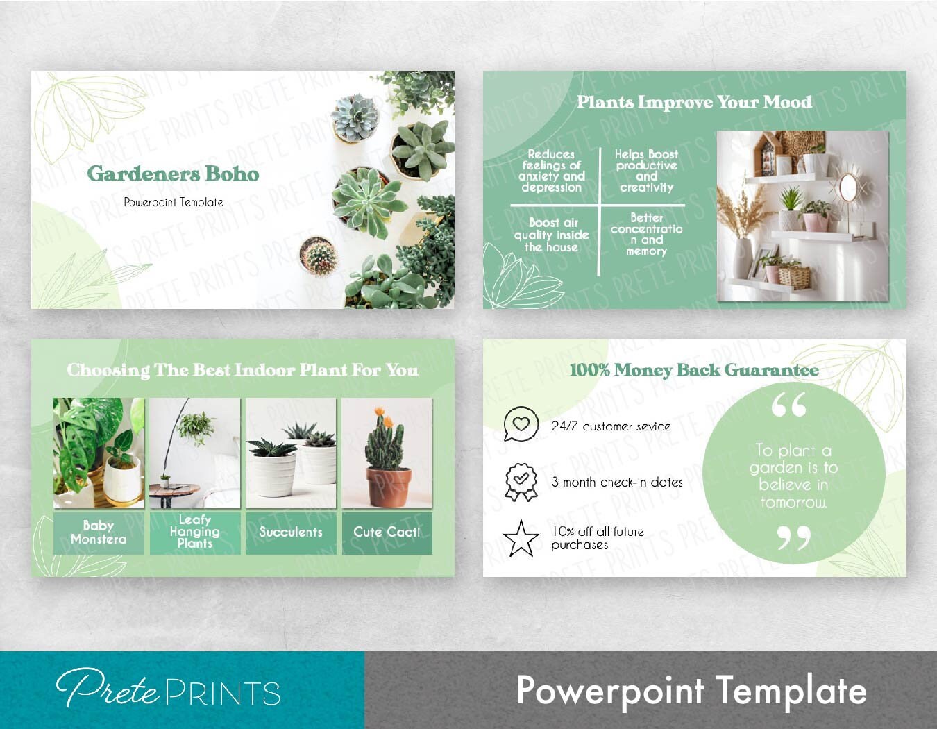 Floral Powerpoint - Etsy