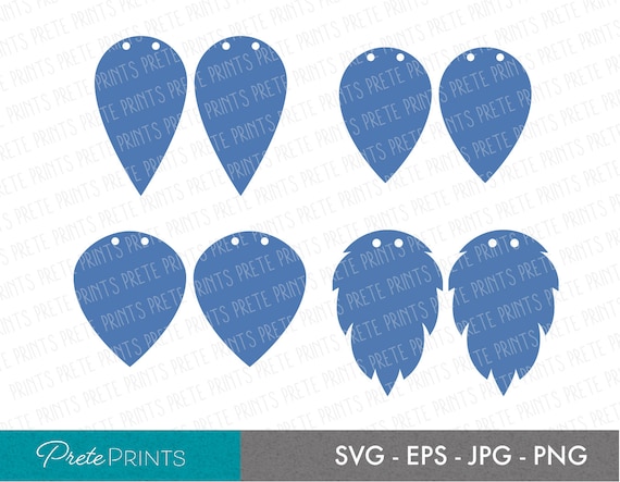 Earring SVG Bundle - Leaf Earring SVG, Folded leather leaf earring template, Earring files for Cricut, Earring Cut File, Jewelry Cut File