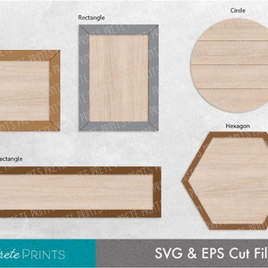 Wood Frame svg for glowforge - Wood Sign Frame svg, Laser cut frame SVG, Glowforge Frame SVG, Glowforge Laser Cut svg, Laser Cut frame