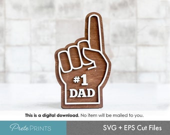 Dad Sign SVG - Digital Download, Laser Cut Dad Gift, Fathers Day svg, Gift for Dad SVG Cut File, Fathers Day Gift