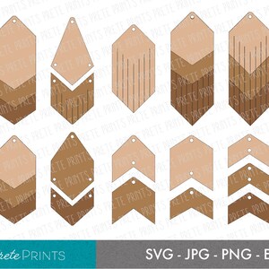 Fringe Earrings SVG - Earring svg bundle, Cricut Earring Cut File, Earring Print and Cut Files, Cricut Earring Pattern, Earring Cut file