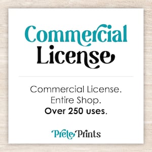 Basic Commercial License for Entire Shop - Commercial Use of SVG files