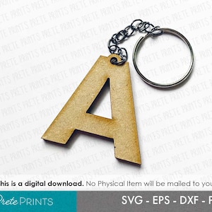 Personalizar chaveiro de carta SVG - modelo de chaveiro svg, espaços em branco para chaveiro svg, arquivo de corte Glowforge, arquivo de corte de pulseira, espaços em branco para chaveiro