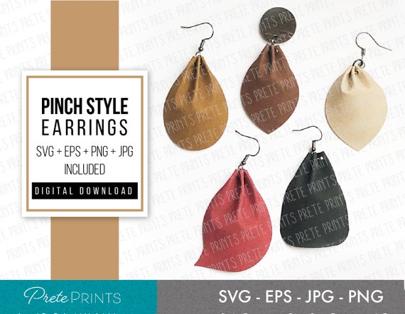 leaf earring leather earring template cricut Leaf Earring Leather Earring Template Cricut Pinch Earring SVG Bundle Pinch  Leaf Earrings, Leather Earring