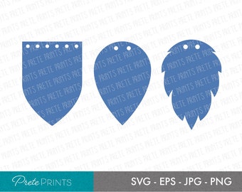 Leaf Earring Bundle - svg, png, jpg, eps, Earring SVG, digital download, Cricut Cut files, Earring Cut File, Jewelry Cut File, Leaf SVG