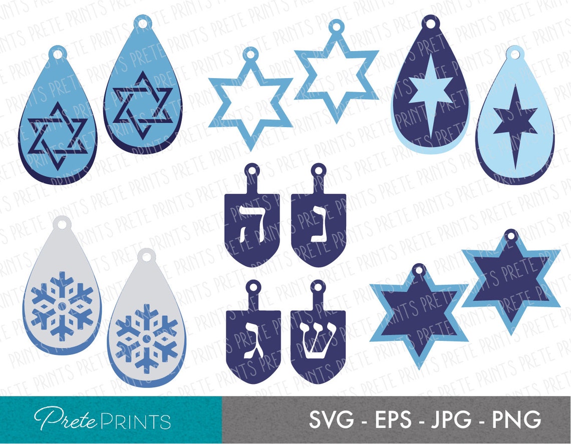 Hanukkah earrings kids
