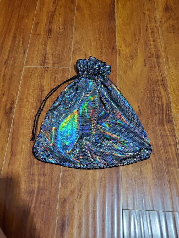 Holographic Sequin expectd Drawstring Bag