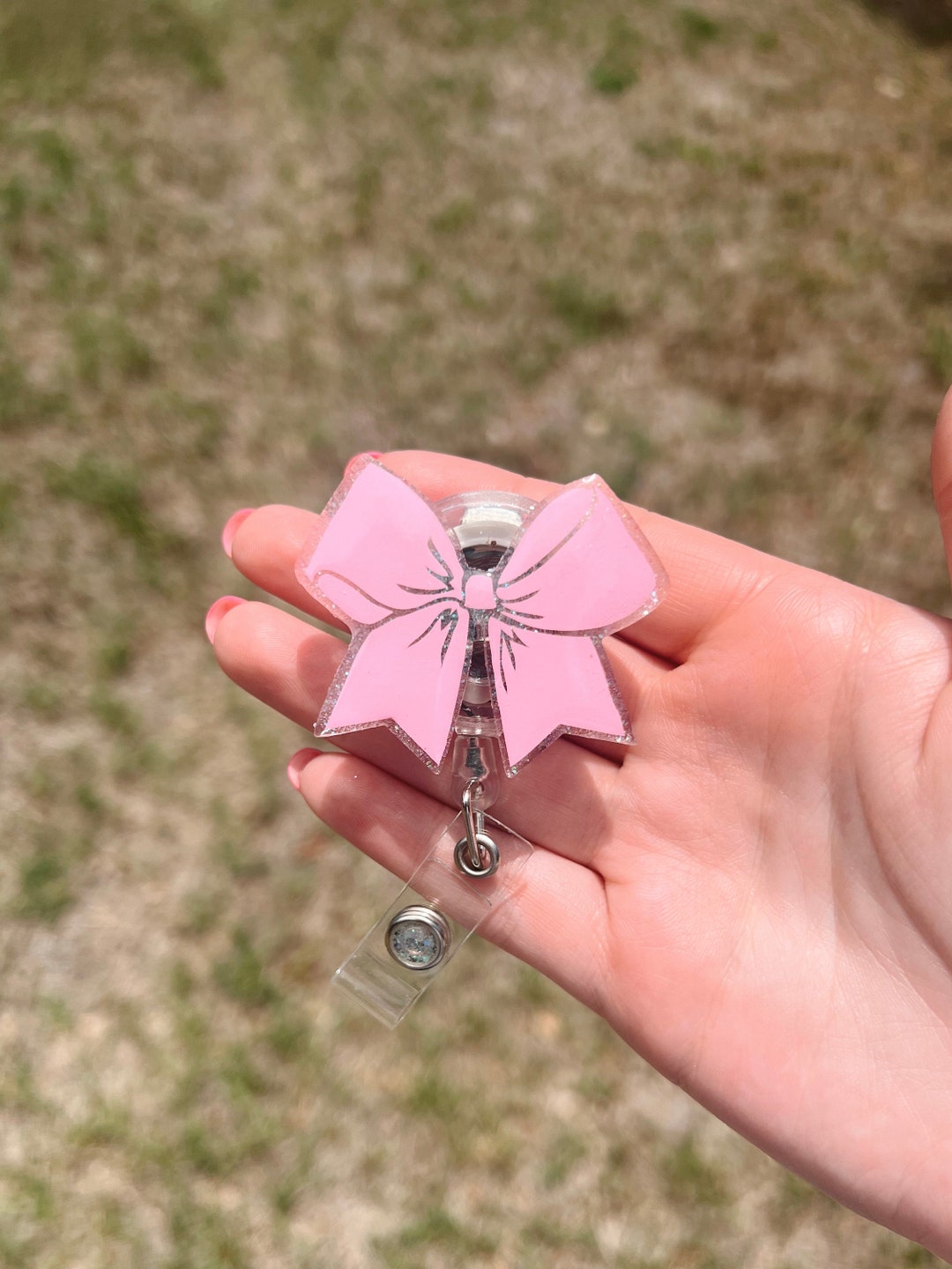 Bow Badge Reel, Pink Badge Reel, Nurse Badge Reel - Etsy