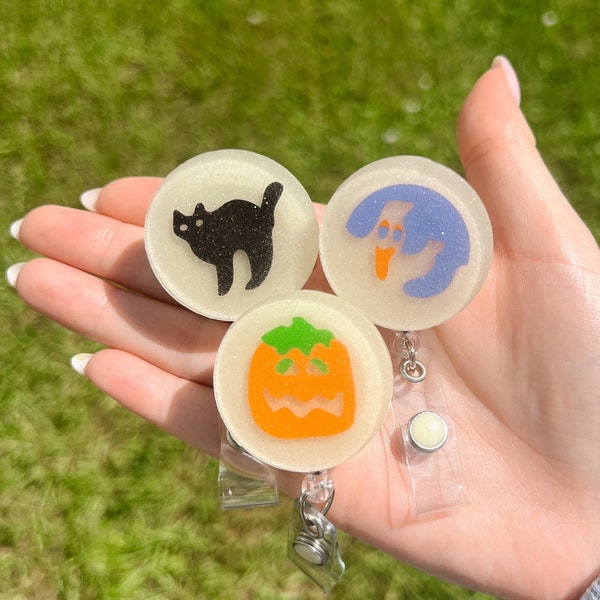 Halloween Sugar Cookie Badge Reel, Cookie Badge Reel, Nurse Badge Reel, Halloween Badge Reel, Spooky Badge Reel
