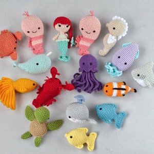 Sea animals baby gift Crochet fish Sea baby shower image 4