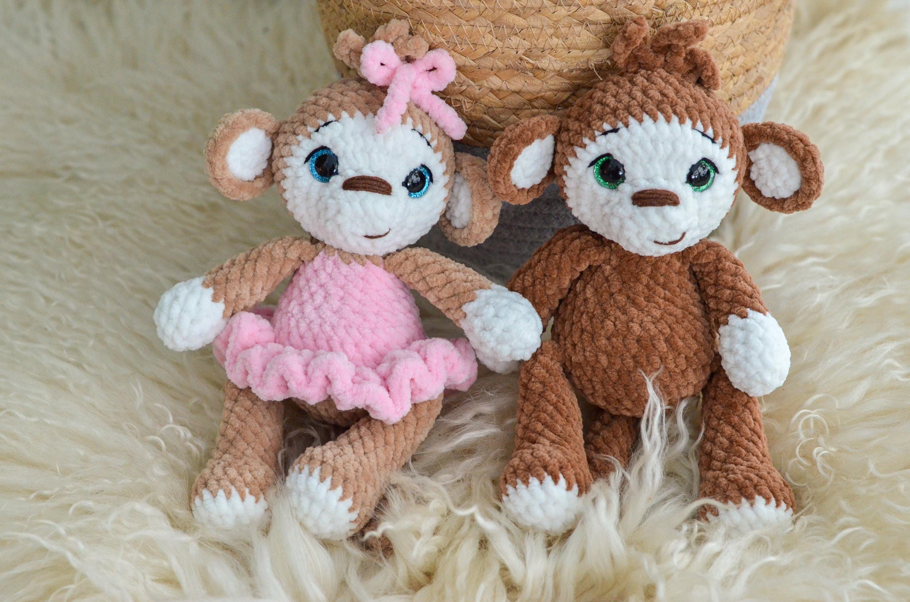 Baby monkey Amigurumi monkey Small cute monkey girl and boy Monkey gift