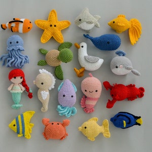 Sea animals baby gift Crochet fish Sea baby shower image 9