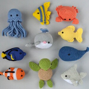 Sea animals baby gift Crochet fish Sea baby shower image 7