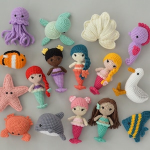 Sea animals baby gift Crochet fish Sea baby shower image 8