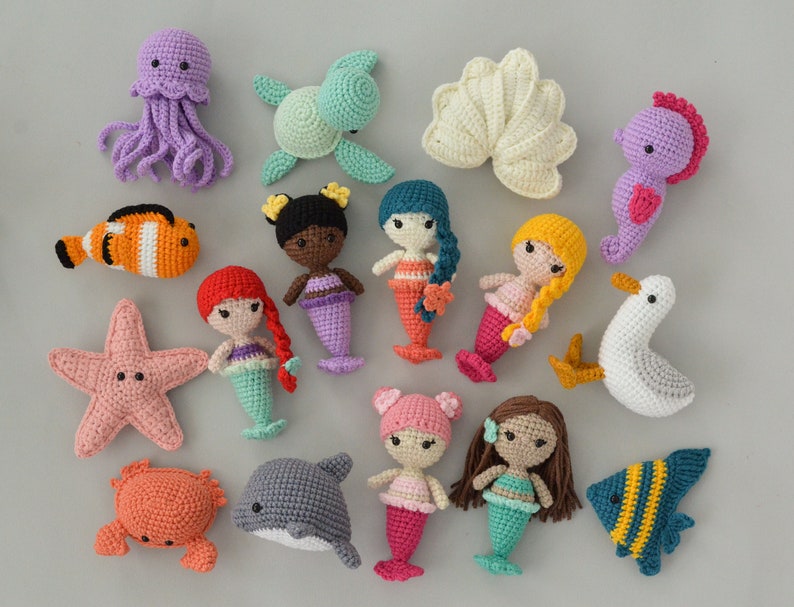 Sea animals baby gift Crochet fish Sea baby shower image 8