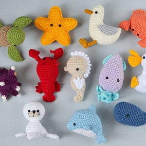 Sea animals baby gift Crochet fish Sea baby shower image 5