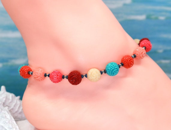mother's day ankle bracelet