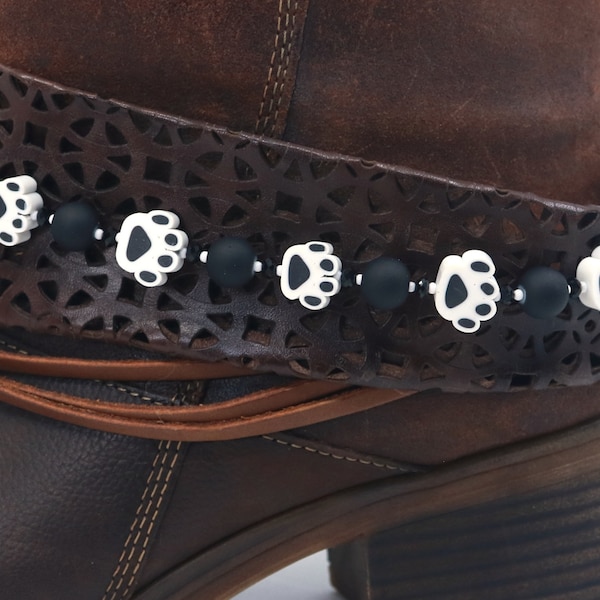 Paw print boot bling, boot anklet, boot bracelet, gift under 30  SINGLE ONLY