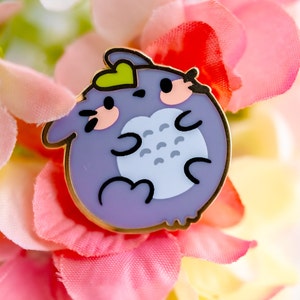 Manga pin| Cute Totoro pin| My neighbor Totoro characters pin| Japanese Anime Ghibli Studio | Kawaii jewelry | Valentine's day gift for her