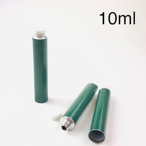 Tubos de pintura de aluminio: tubos de pintura de aluminio vacíos verdes