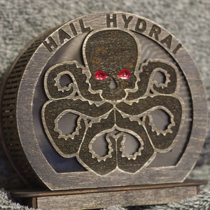 Hail HYDRA - superhero themed wooden Piggy bank
