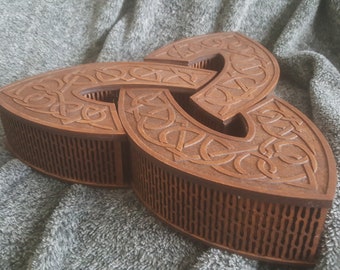 Triskel 3-in-1 celtic themed set of jevelery boxes