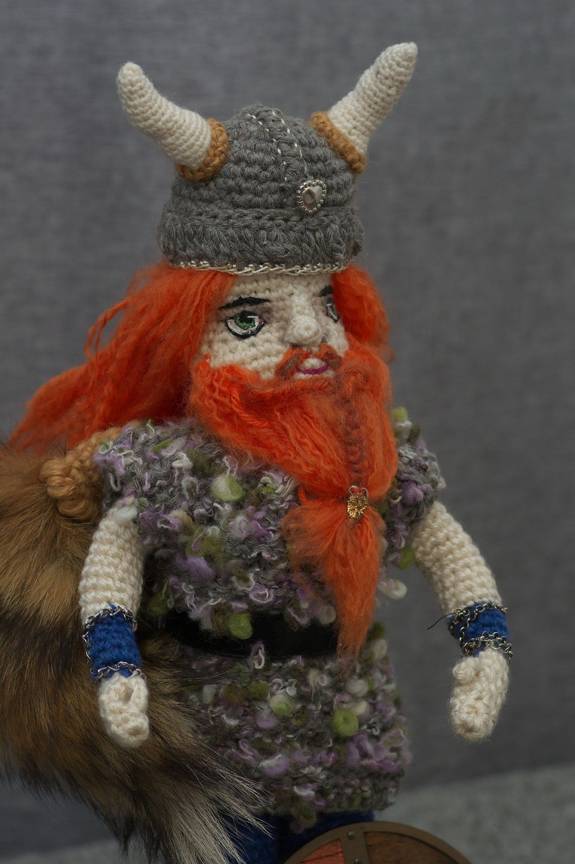 Handmade Knitted Interior Viking Doll Free UPS Shipping Etsy