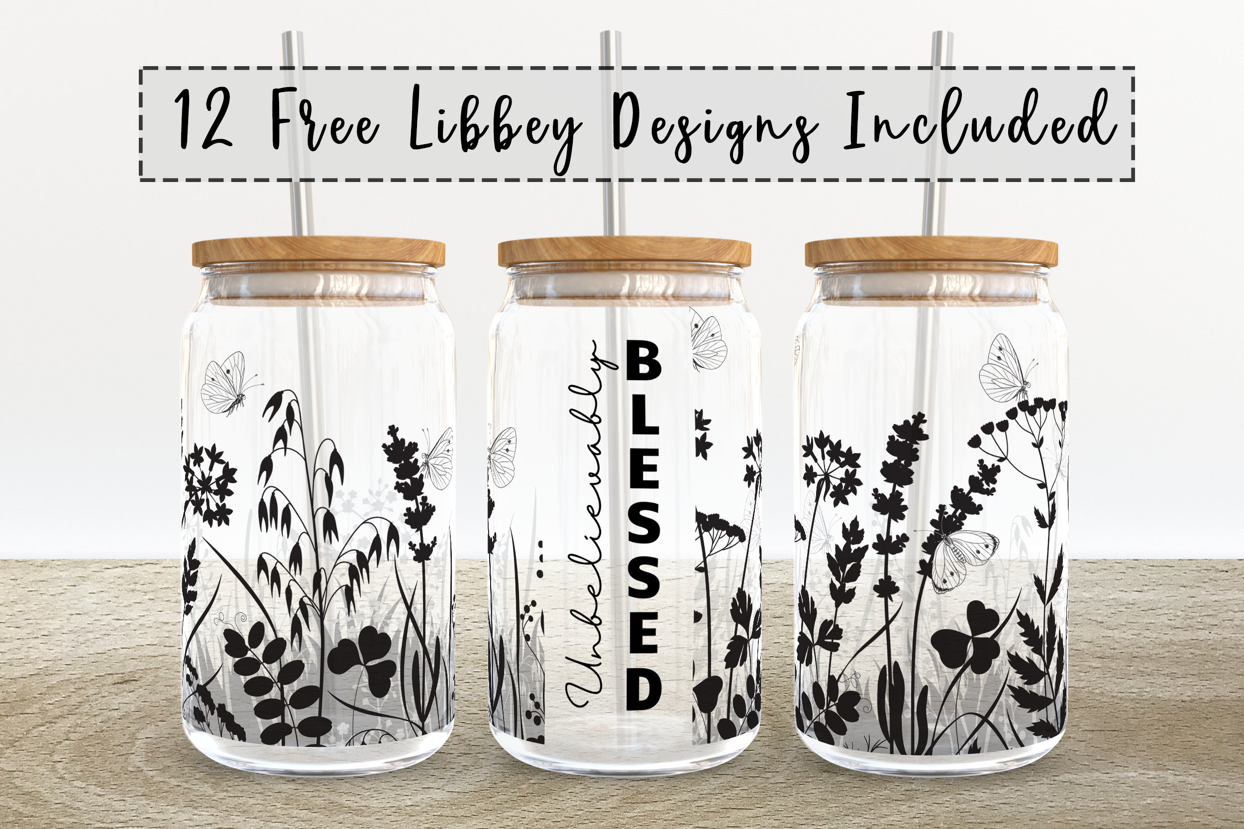 Unbelievably Blessed | 16 Oz Libbey Glass Can Tumbler Sublimation ...