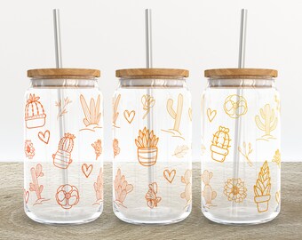 Kaktus  16oz Glas Dose Cutfile, Svg Dxf Png Datei Digital Download - Etsy  sterreich