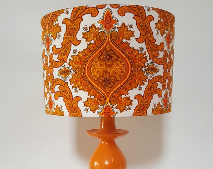 Mid Century Modern Retro Style Lamp Shade Made From Original Vintage ...