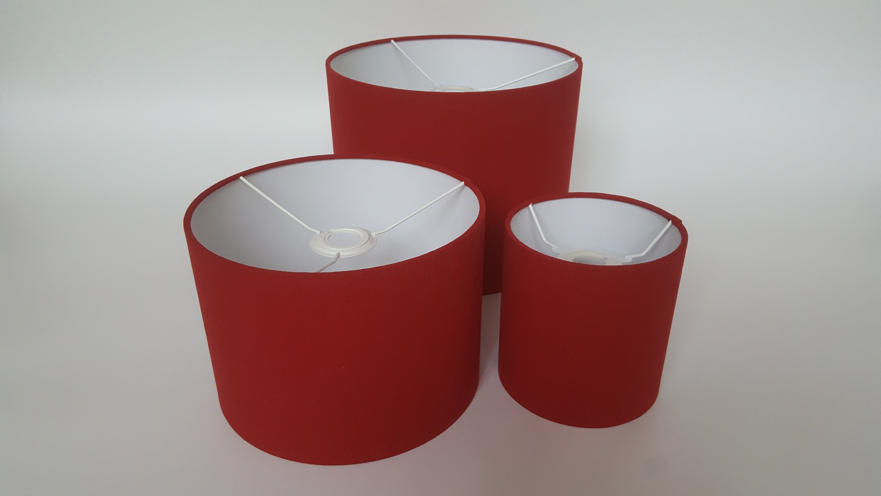 Red lampshades clearance for sale