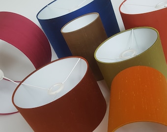 Gorgeous contemporary Silk lampshades huge colour range