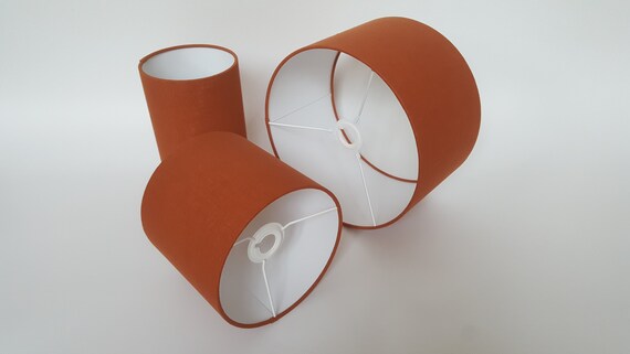 Dunelm 2025 orange lampshade