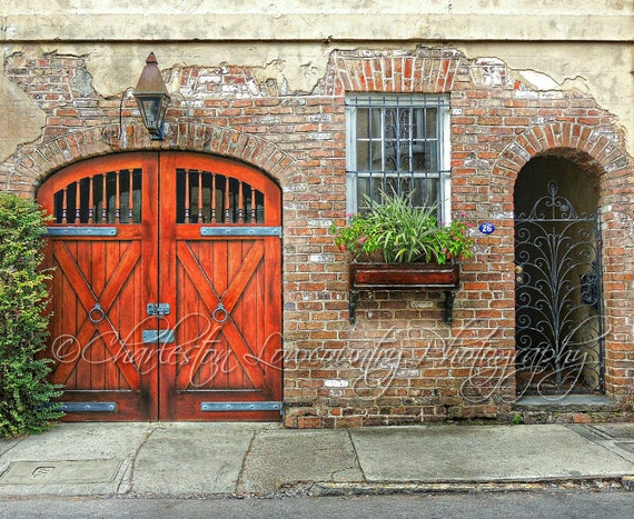 The Barn Door And Iron Gate Charleston South Carolina Etsy