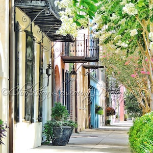 Balconies at Rainbow Row - Charleston, South Carolina PRINT (portrait/vertical, multiple sizes)