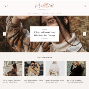 Mondkind | Vorgefertigte Blogger-Vorlage - Responsive Blogger Theme - vorgefertigte Blog-Vorlage, Blogger-Design, Blog-Design