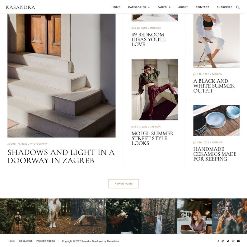 Kasandra Responsive Blogger Template, Blogger Template, Blogger Theme