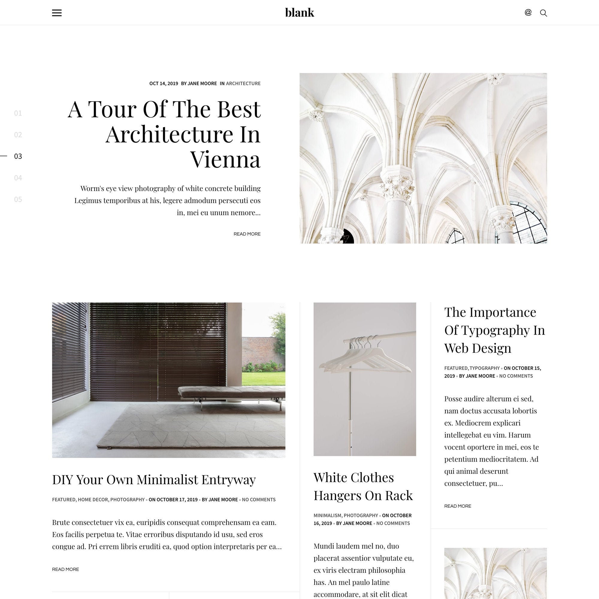 Blank Responsive Blogger Template Minimalist Blogger Theme - Etsy Finland