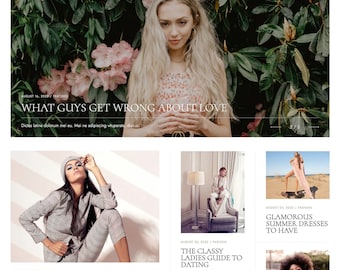 Kasandra • Responsive Blogger Template, Blogger Template, Blogger Theme, Responsive Blogger, Fashion Blogger, Minimalist + Free Installation
