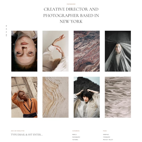 Responsive Premade Blogger Template - Clean Blog Design - Photography Blog Template - Fashion - Portfolio Theme - Blogspot "Remarkable"