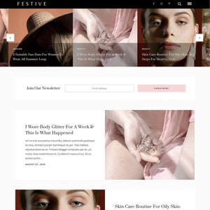 Festlich | Responsive Blogger Template / Responsive Blogger Theme + kostenlose Installation