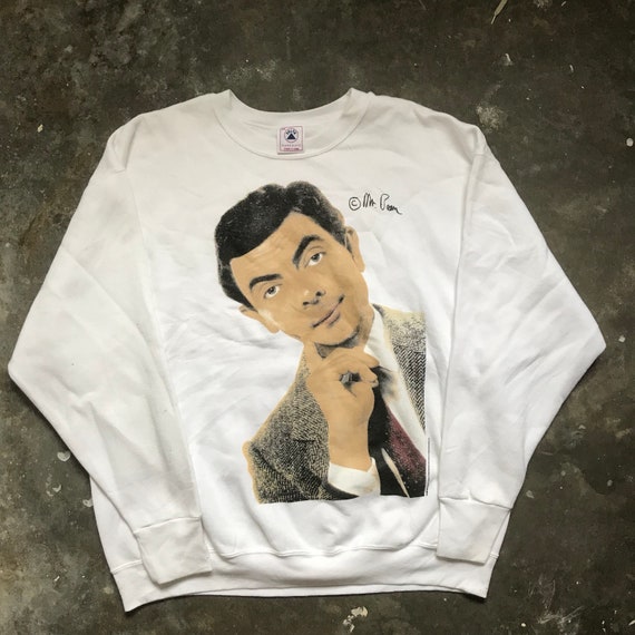 Vintage Rare 90s Mr Bean Rowan Atkinson Sweatshirt